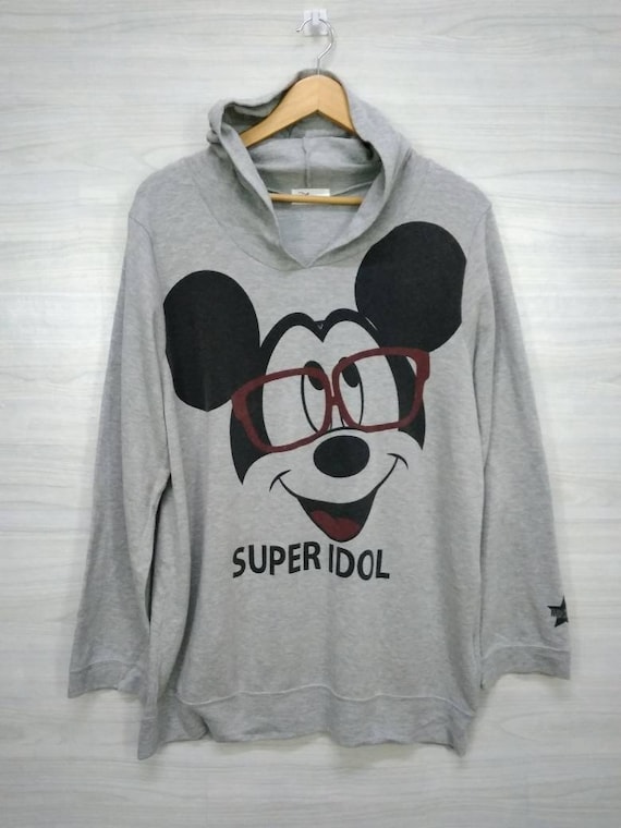 Gray mickey shop mouse hoodie