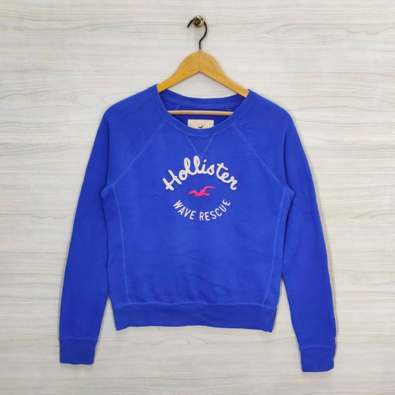 Hollister Wave Rescue Sweatshirt Medium Vintage Embroidery