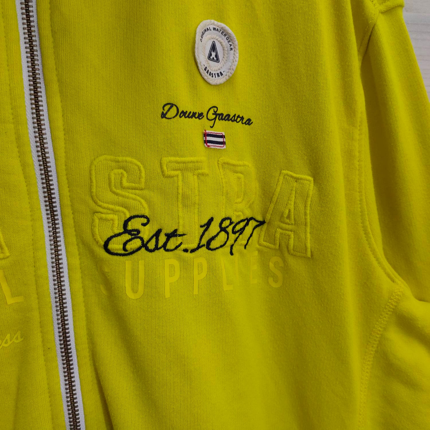 Vtg Gaastra Sweater Vintage Original Watergear Embroidery Zipper  