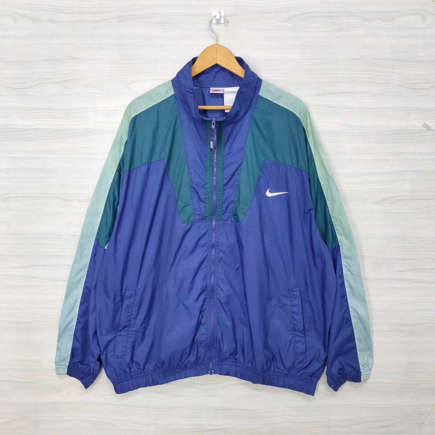 NIKE Windbreaker Jacket Vintage 90s Nike Jacket Sportwear | Etsy