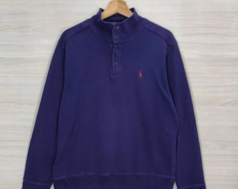Vintage 1990s Polo Ralph Lauren P-wing Quarter Zip Sweatshirt
