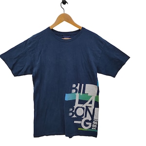 Billabong Surf Tee Medium Vintage Billabong Graphic T-shirt Navy Blue Size M