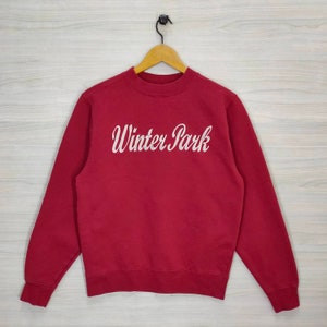 Y2K Winter Park Embroidery Sweatshirt Small Vintage Winter Park Spellout Sweater Jumper Pullover Crewneck Size S