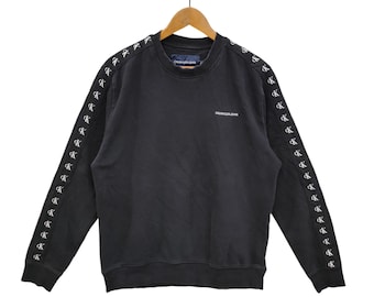 Vtg Calvin Klein Jeans Sweatshirt Large Vintage Calvin Klein Sweater Jumper Pullover Crewneck Black Size L