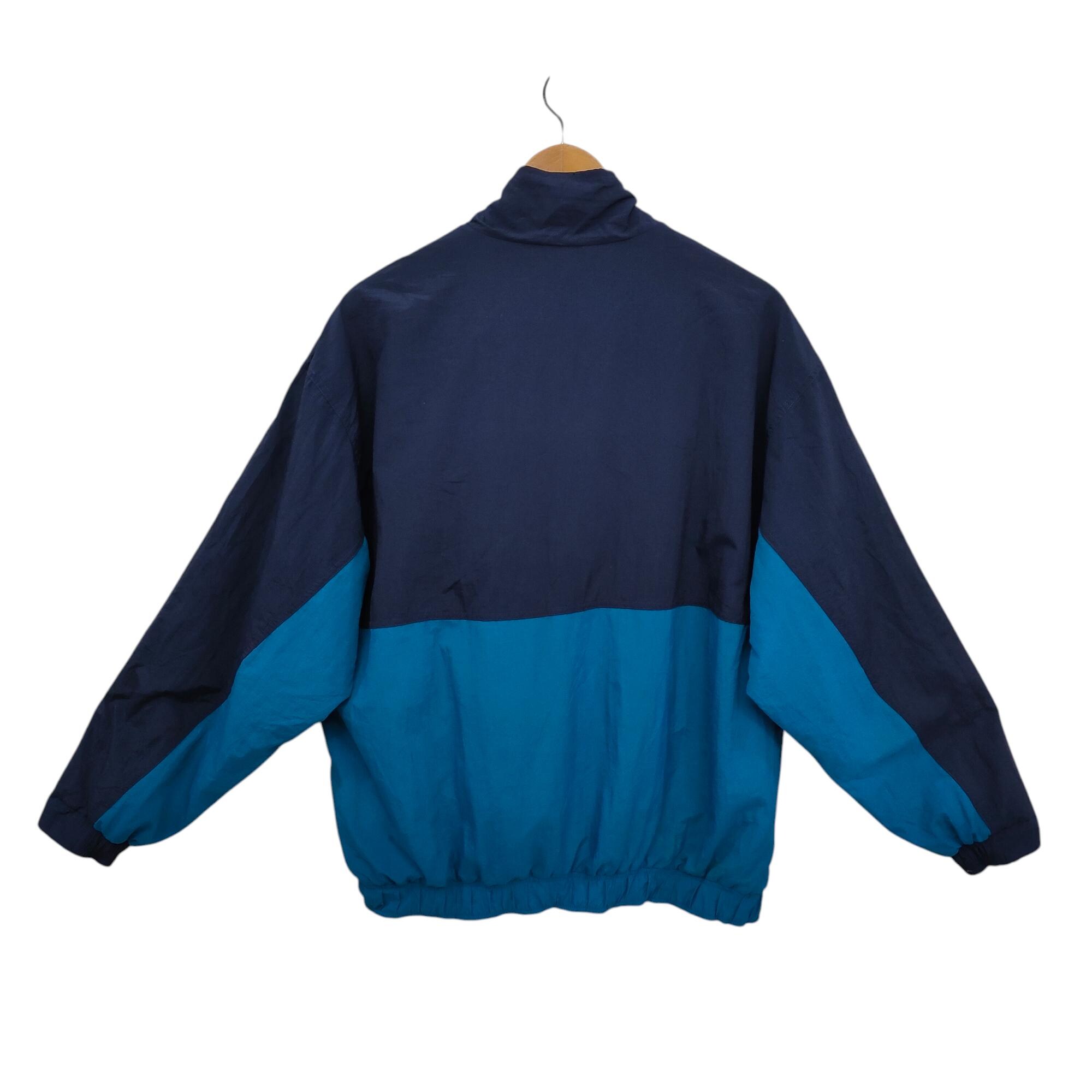イングランド代表 ナイロンジャケット ブルー 2014 年 W杯 Y2K M Y2K Color Block Jacket Large Vintage 90s Multicolor Jacket Sweater