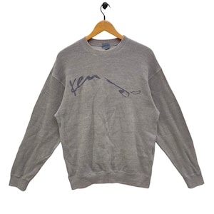 Vtg Kenzo Sweatshirt Medium Vintage Kenzo Paris Embroidery Sweater Jumper Crewneck Gray Size M