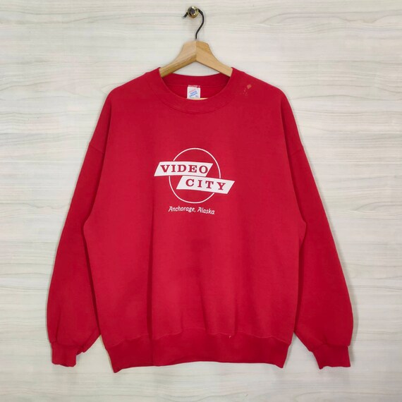 90s Jerzees Crewneck Sweatshirt Vintage Anchorage Alaska 90s Jerzees Crewneck Sweatshirt Vintage Anchorage Alaska