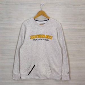 The University of Southern Mississippi Crewneck Medium Vintage Sweatshirt Russell Athletic Miss Volleyball Sweater Jumper Pullover Size M