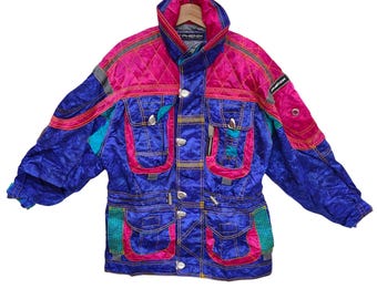 Vintage Phenix Ski Jacket | Men's Large | Retro 80s 90s Colorblock