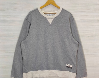 Y2K Champion Crewneck Sweatshirt Vintage Champion Sweatshirt Jumper Pullover Gray Size XL