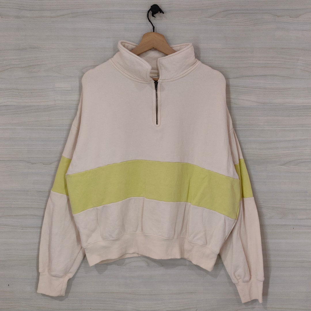 Threads Jumber Universal Thread Drop Shoulder Quarter Zip Jumper Large Vintage ...