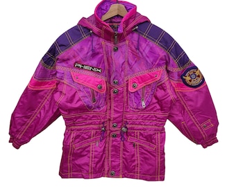 Vintage 90's Goldwin Bomber Ski Jacket Hoodie Colorblock Goldwin