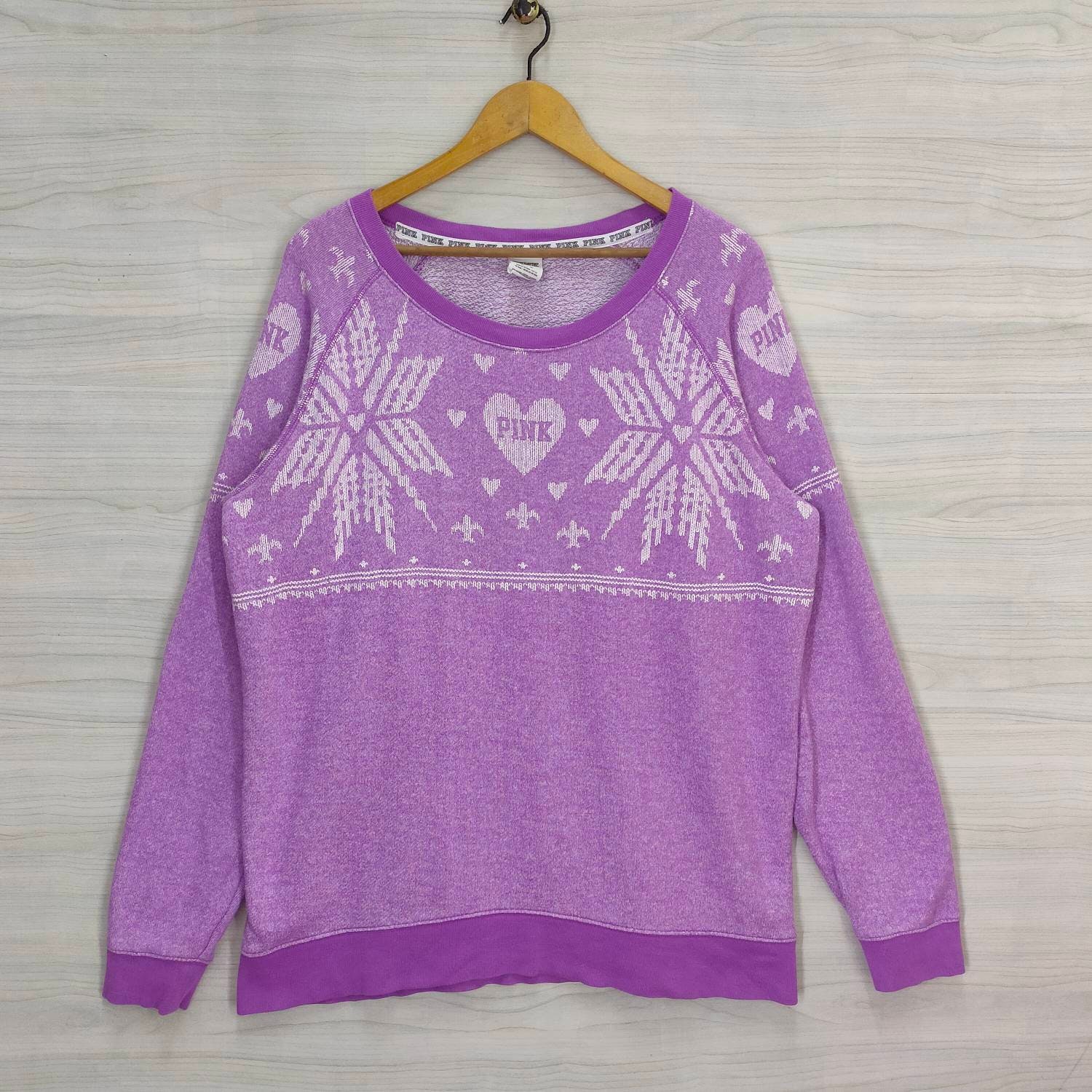 Victoria's Secret Maglione Boyfriend Rosa Collo A V - Foto 13
