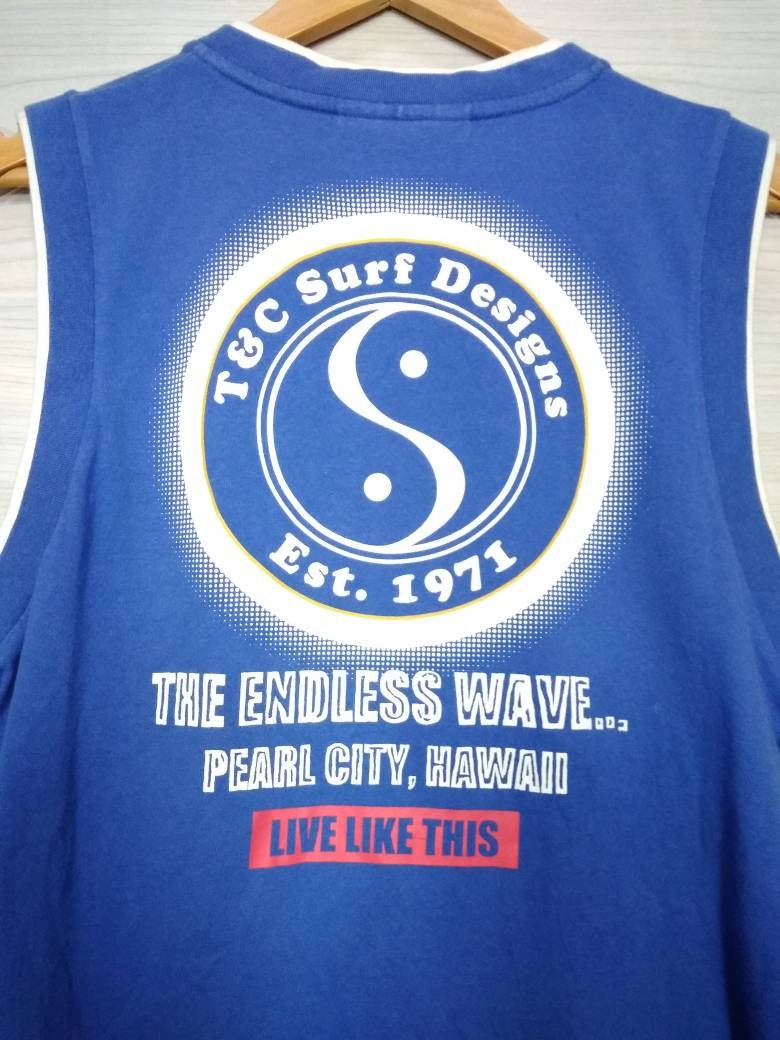 Vintage T&C SURF DESIGNS First Shop Tee Shirt Top Pearl City
