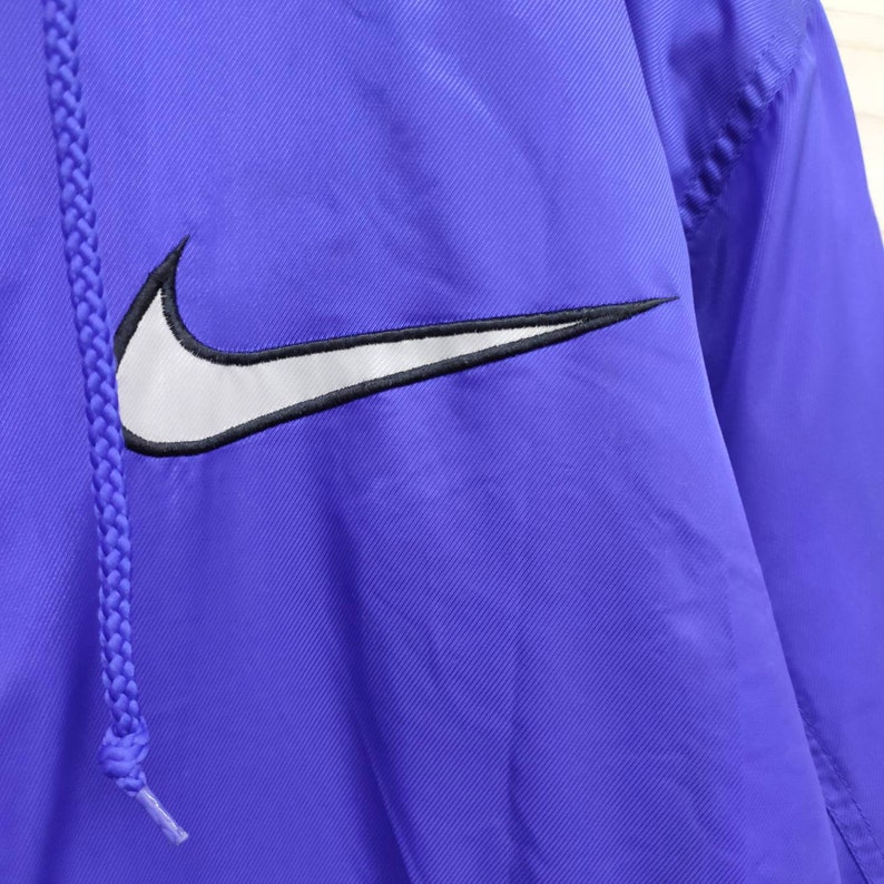 NIKE Parka Jacket Hoodie Nike Swoosh Vintage 90s Windbreaker | Etsy