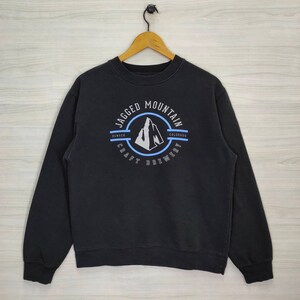 Jagged Mountain Denver Colorado Sweatshirt Medium Vintage Colorado Souvenir Sweatshirt Jumper Pullover Crewneck Black Size M