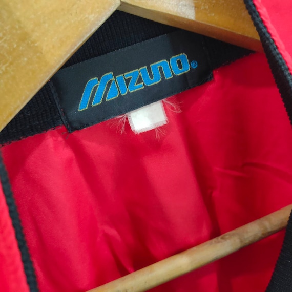 Vintage Mizuno Windbreaker Jacket Red Size L - image 8