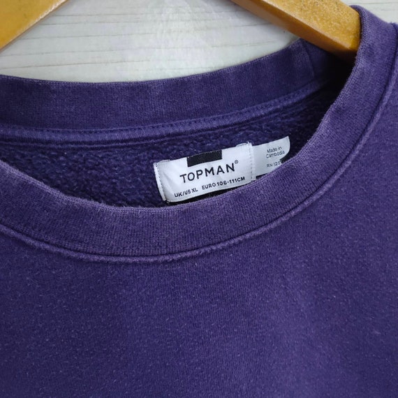 Topman Blank Sweatshirt Vintage Plain Sweater Jum… - image 5