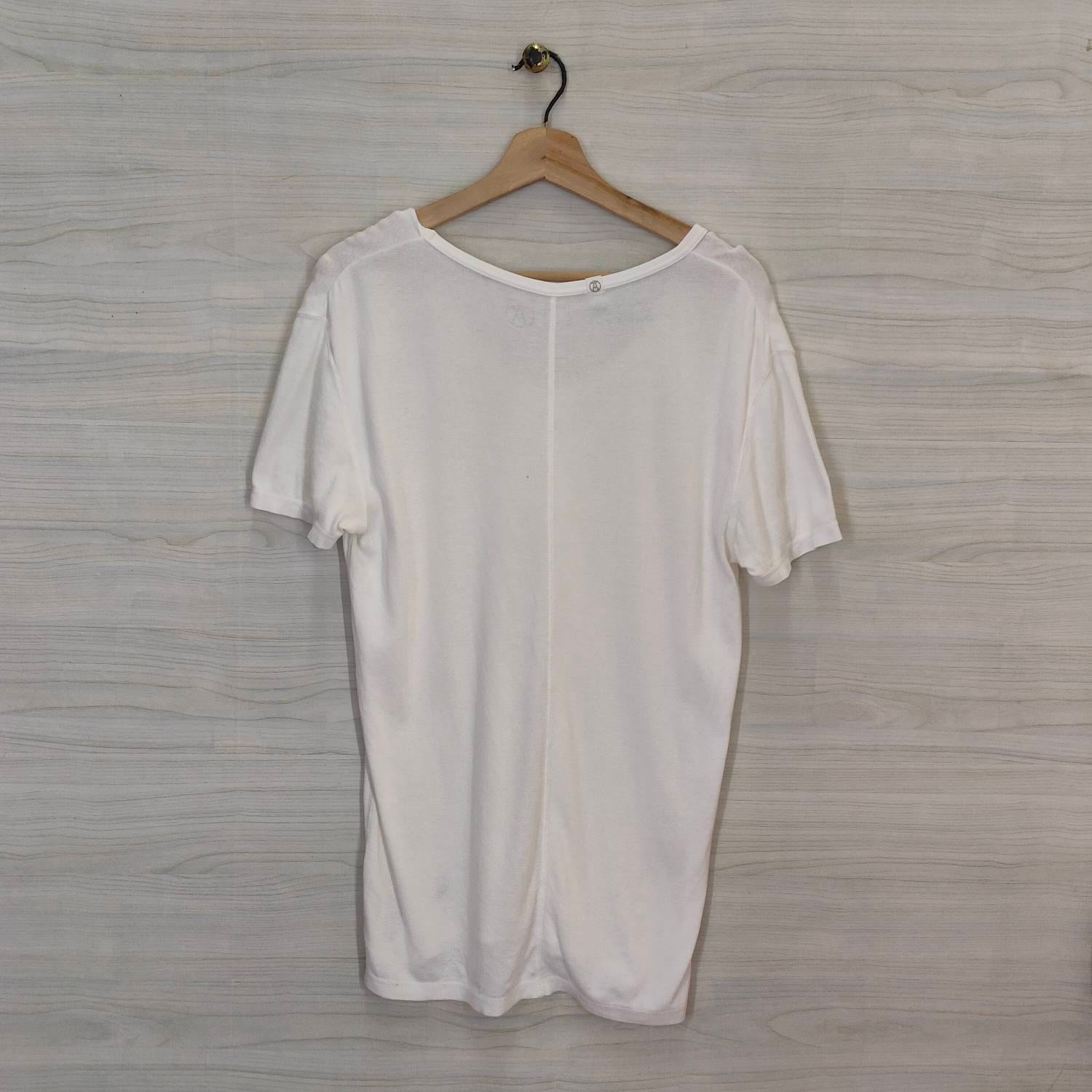 see through white dress shirt Women's Rhys See-Through Polyester Shirt S/M/L/XL White MEAN BLVD Customize / White
