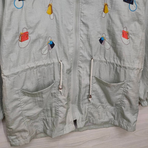 Embroidered Hand bags Jacket Vintage Pop Art Wind… - image 3