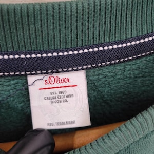 VTG Oliver Crewneck Sweatshirt Medium vintage Marque Pull Pull Vert Taille M