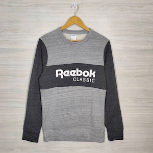 REEBOK Sweatshirt Vintage 1990s Reebok Sweater Sportswear Reebok Jumper Colorblock Streetwear Training Medium