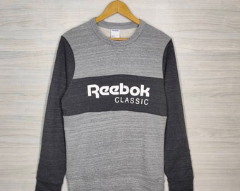 Sudadera REEBOK Vintage 1990s Suéter Reebok Ropa deportiva Jersey Reebok Colorblock Ropa de calle Entrenamiento Mediano
