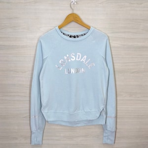 Lonsdale London Sweatshirt Vintage Lonsdale London Blue Pullover Spell Out , Womens Size Medium