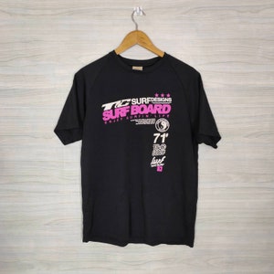 Vintage Town and County Surf Designs T-shirt Jersey Large Vintage T&C Surf Designs Pearl City Black Shirt Size L