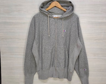 Sudadera con capucha Champion Products de los años 90, vintage, tejido inverso, con cremallera, talla XL