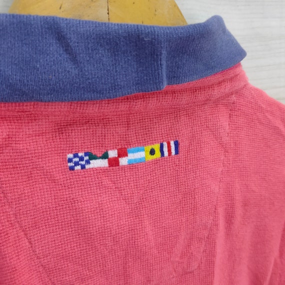 Nautica Polo Shirt, Colorblock Top Tee, Vintage 9… - image 6