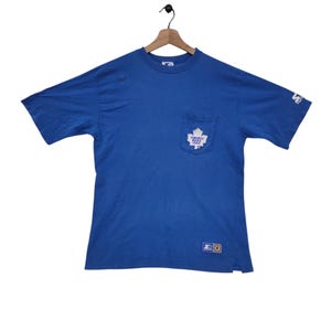 Vintage Toronto Maple Leafs Starter Tee - Size M - Rare Blue, Y2K NHL , Stater Tshirt, Medium
