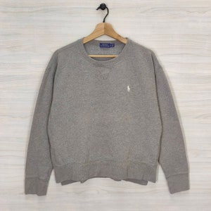 Polo Ralph Lauren Sweater, Vintage Polo By Ralph Lauren Jumper, Short Length Sweatshirt , Polo Pony embroidery Sweatshirt , Women&#39;s Large