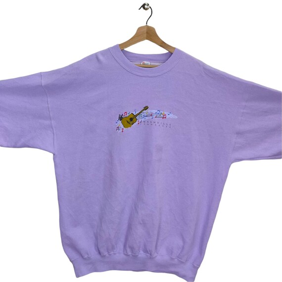 Vtg 90s Nashville Tennessee Crewneck Sweatshirt O… - image 2