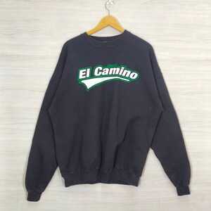 Vintage College House Sweatshirt Jumper Pullover Crewneck Zwart Maat XXL
