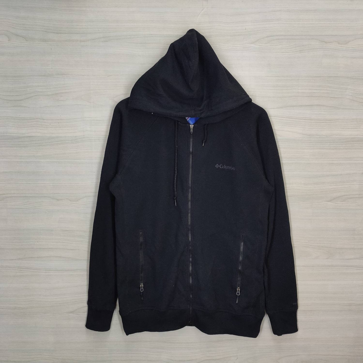 Columbia Hoodie Medium Vintage Columbia Sweater Zipper Black Size M