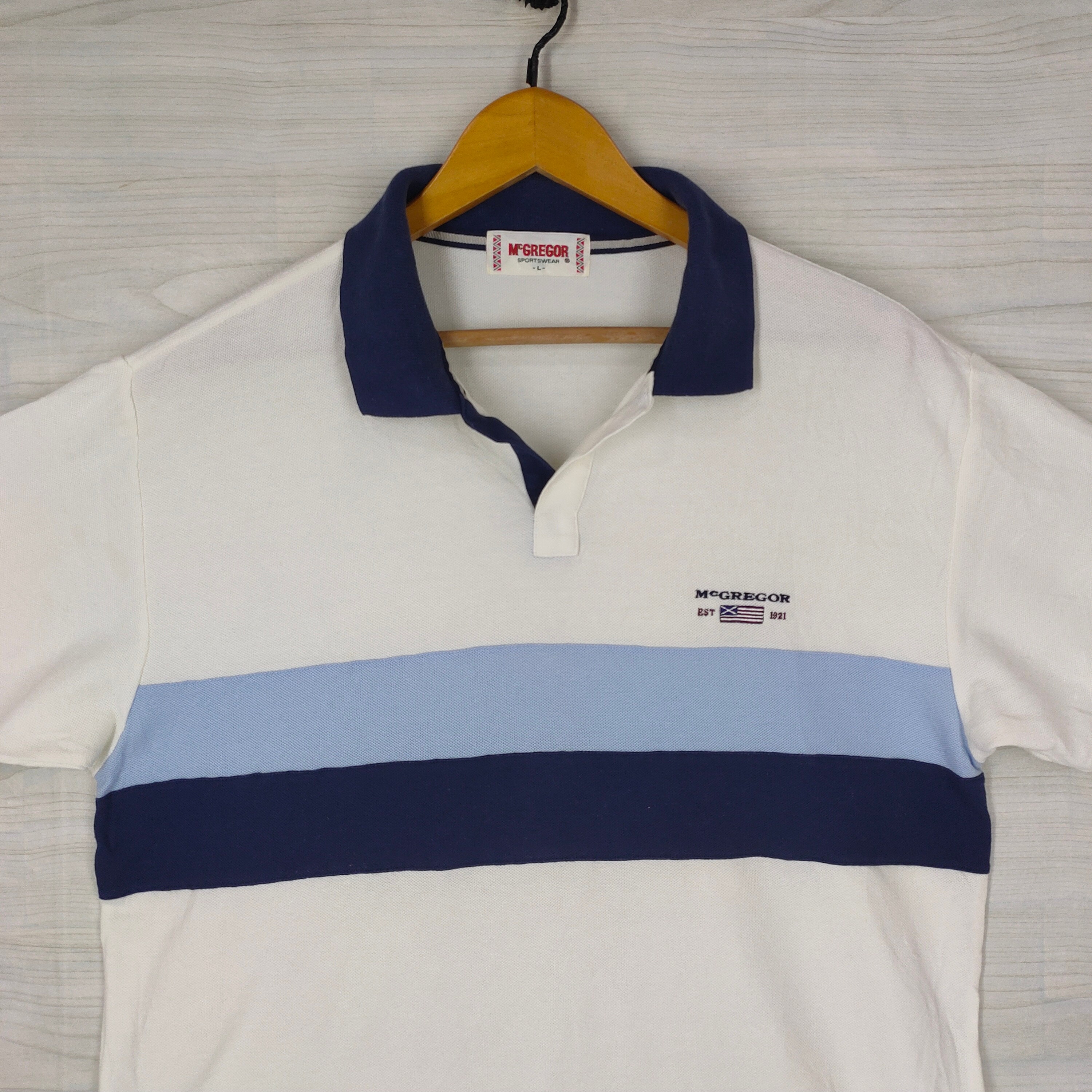 90s Mc Gregor Polo Shirt Large Vintage Mcgregor Sportswear Top Tee