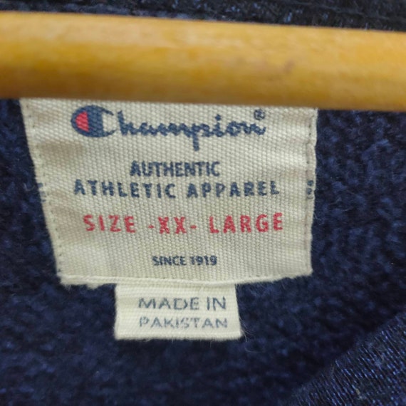 Champion Sweatshirt Raglan Vintage Champion Plain… - image 4