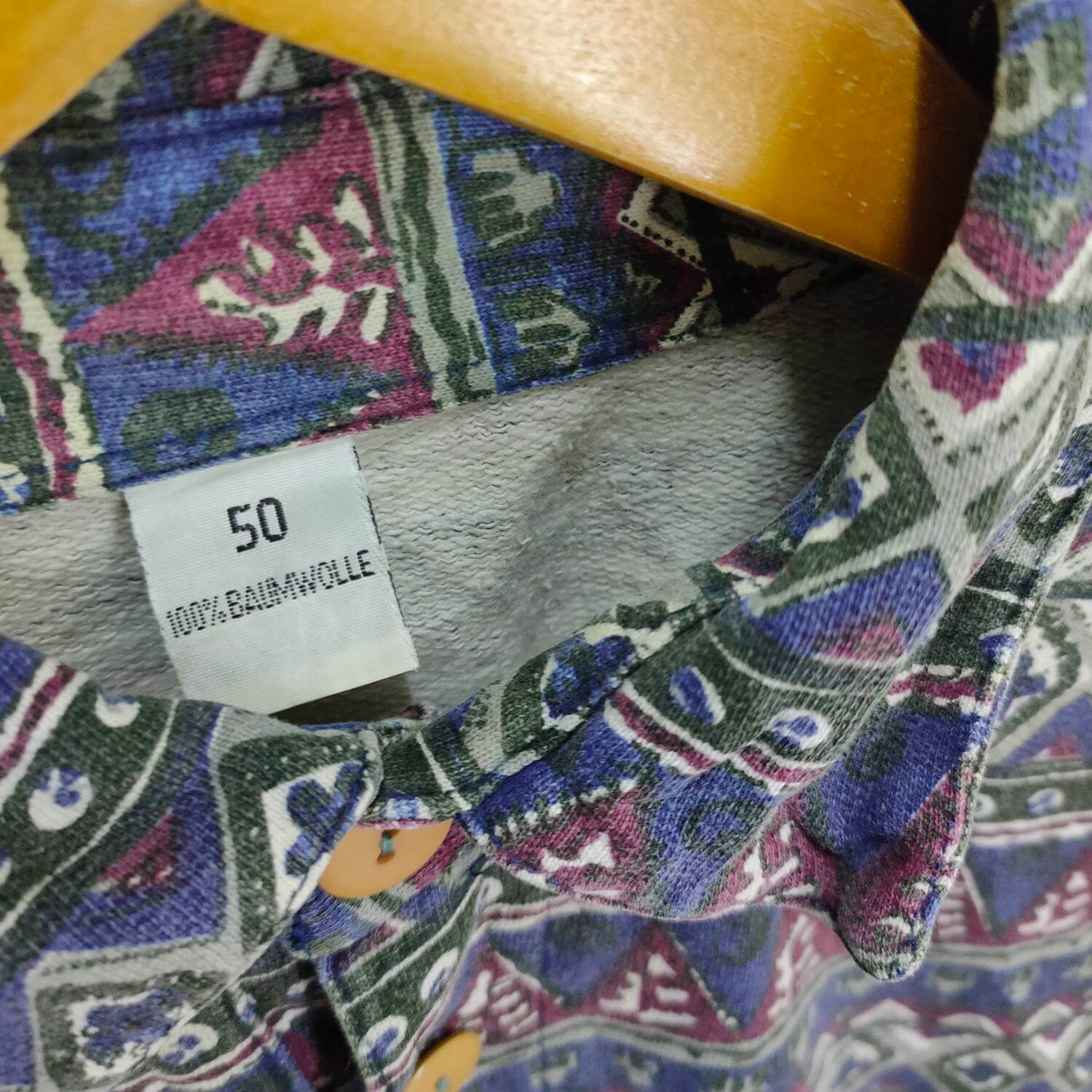 Vintage Abstract Collared Sweatshirt Large Vtg Pop Art