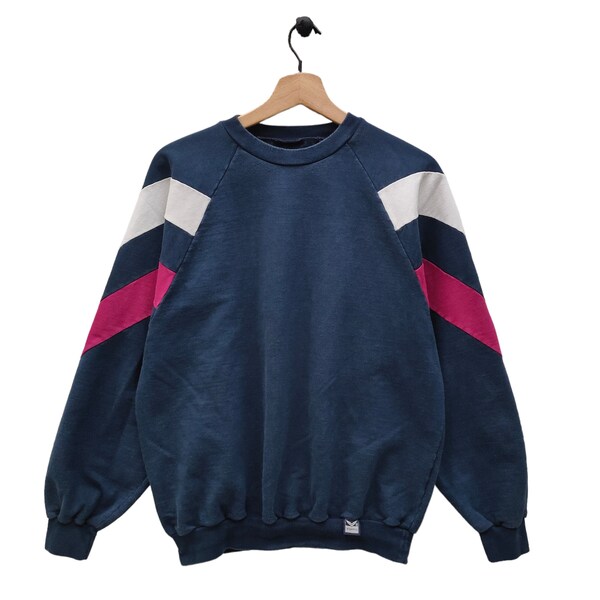 Pink and Green Colorblock Sweater
