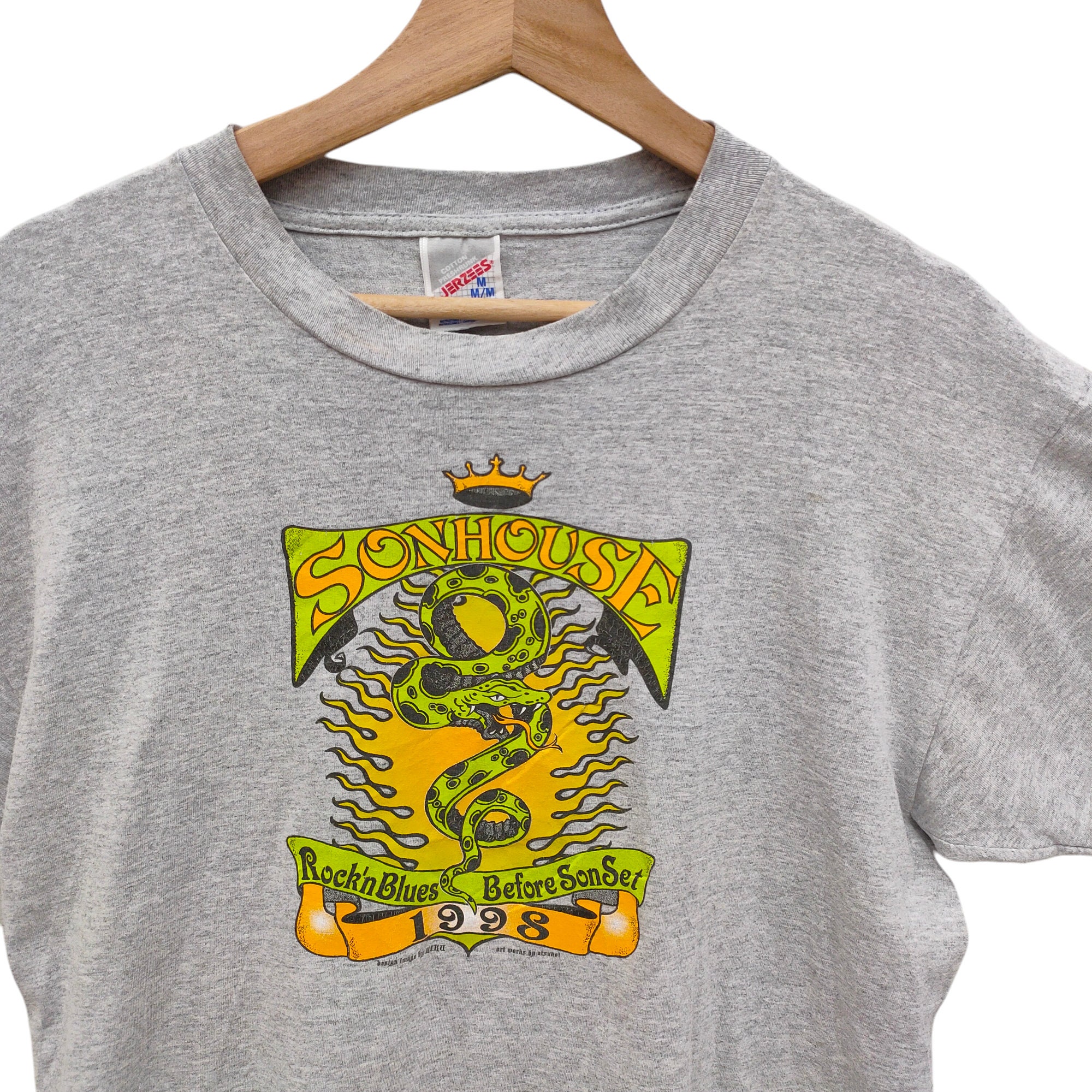 90s Jerzees Tee Medium Vintage 1998 Sonhouse Rock