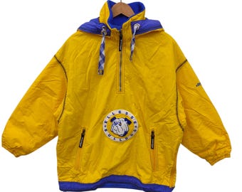 ELLESSE Ski Jacket Medium / Vintage Colorblock Winter Jacket | Retro 80s/90s Style | Ellesse Bull Ski jacket / Half Zip Jacket, Bulldog