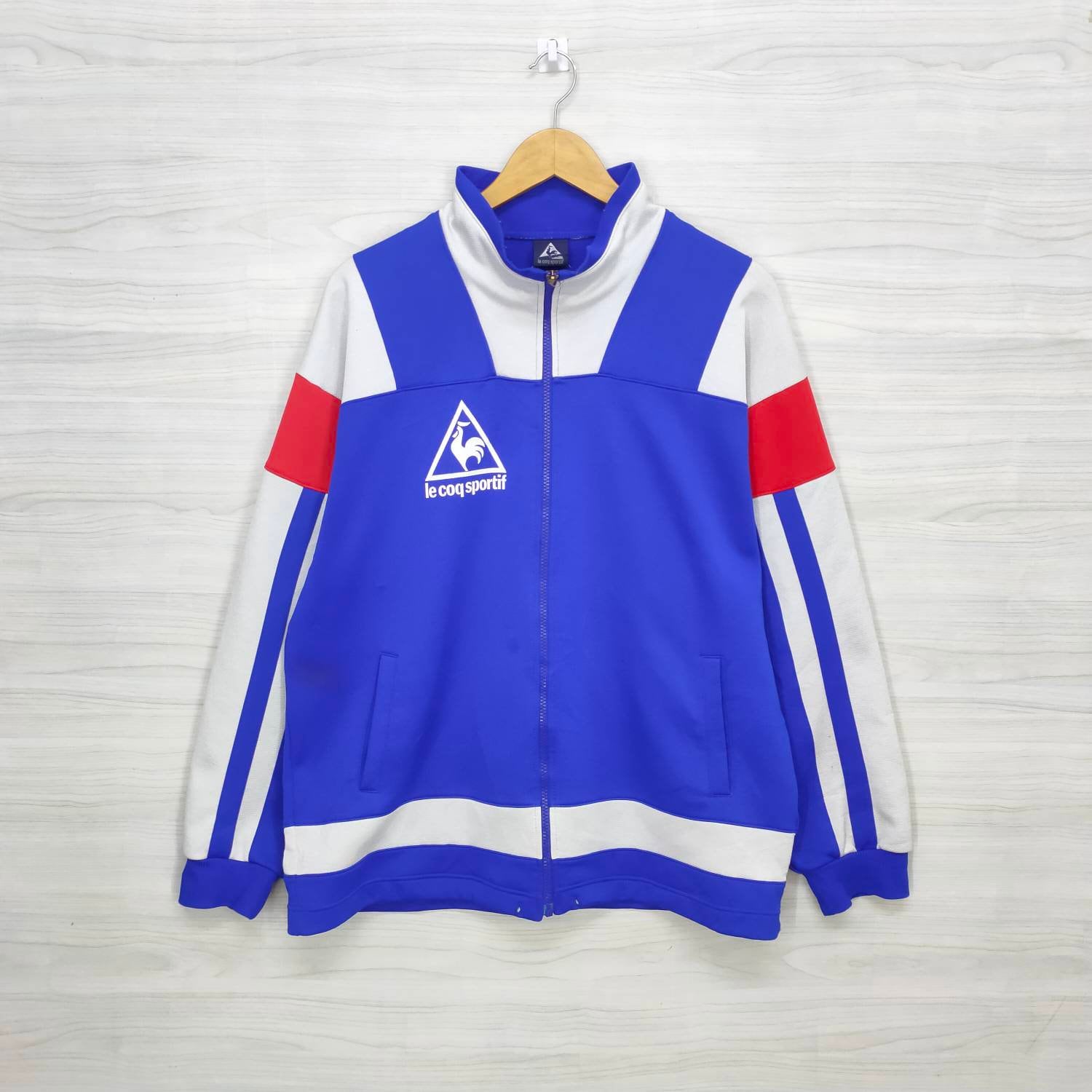 LE COQ SPORTIF Track Top Vintage 90s Le Coq Colorblock LE COQ SPORTIF Track Top Vintage 90s Le Coq Colorblock