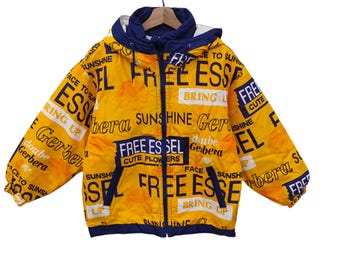 Free Essel Snow Jacket Vintage Winter Snow Jacket Snowboarding Skiing Yellow Size 160