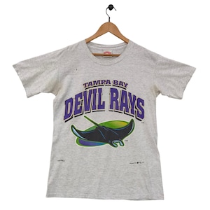 Maglietta vintage dei Tampa Bay Devil Rays del 1995 – Maglietta grafica Nutmeg Mills – Rara maglietta MLB per tifosi, maglietta MLB anni &#39;90, taglia M, media