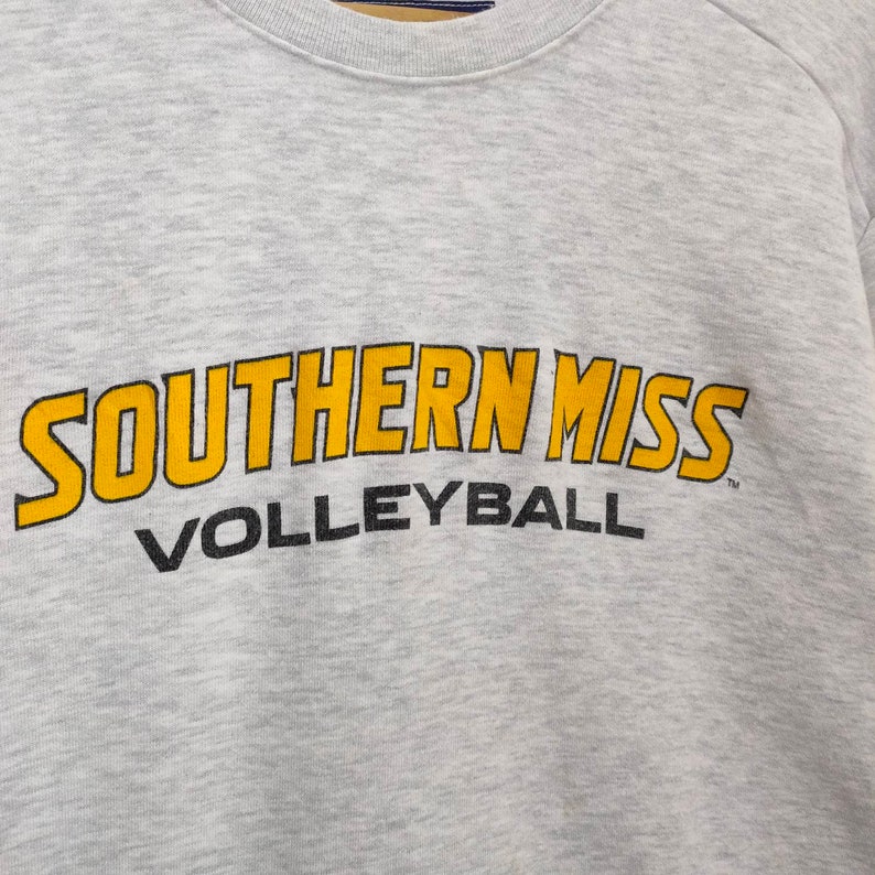 The University of Southern Mississippi Crewneck Medium Vintage Sweatshirt Russell Athletic Miss Volleyball Sweater Jumper Pullover Size M image 4