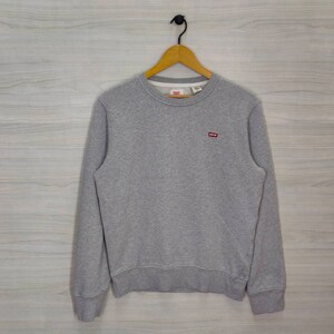Levi&#39;s Crewneck Sweatshirt Small Vintage Levi&#39;s Sweater Jumper Pullover Gray Mens Size S