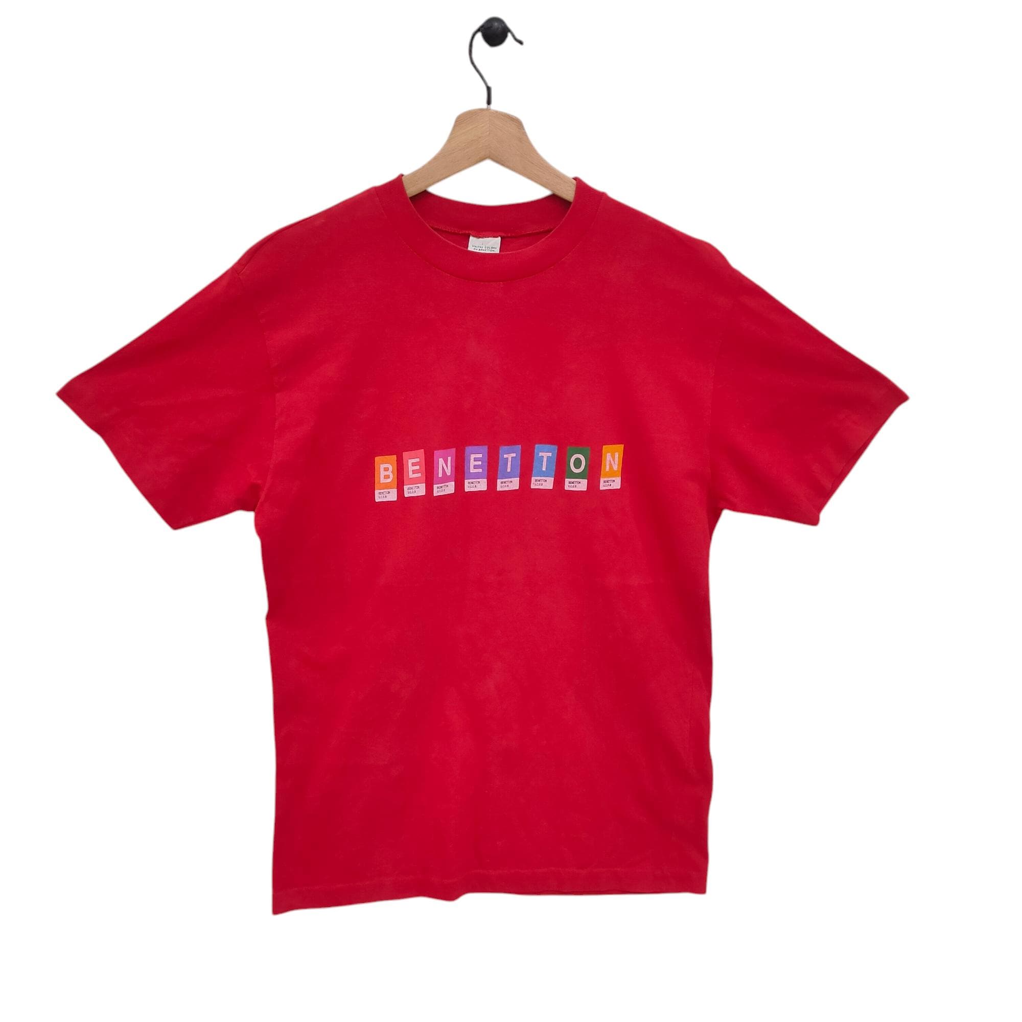 benetton レッド サロペット Mサイズ 90s United Colors of Benetton T