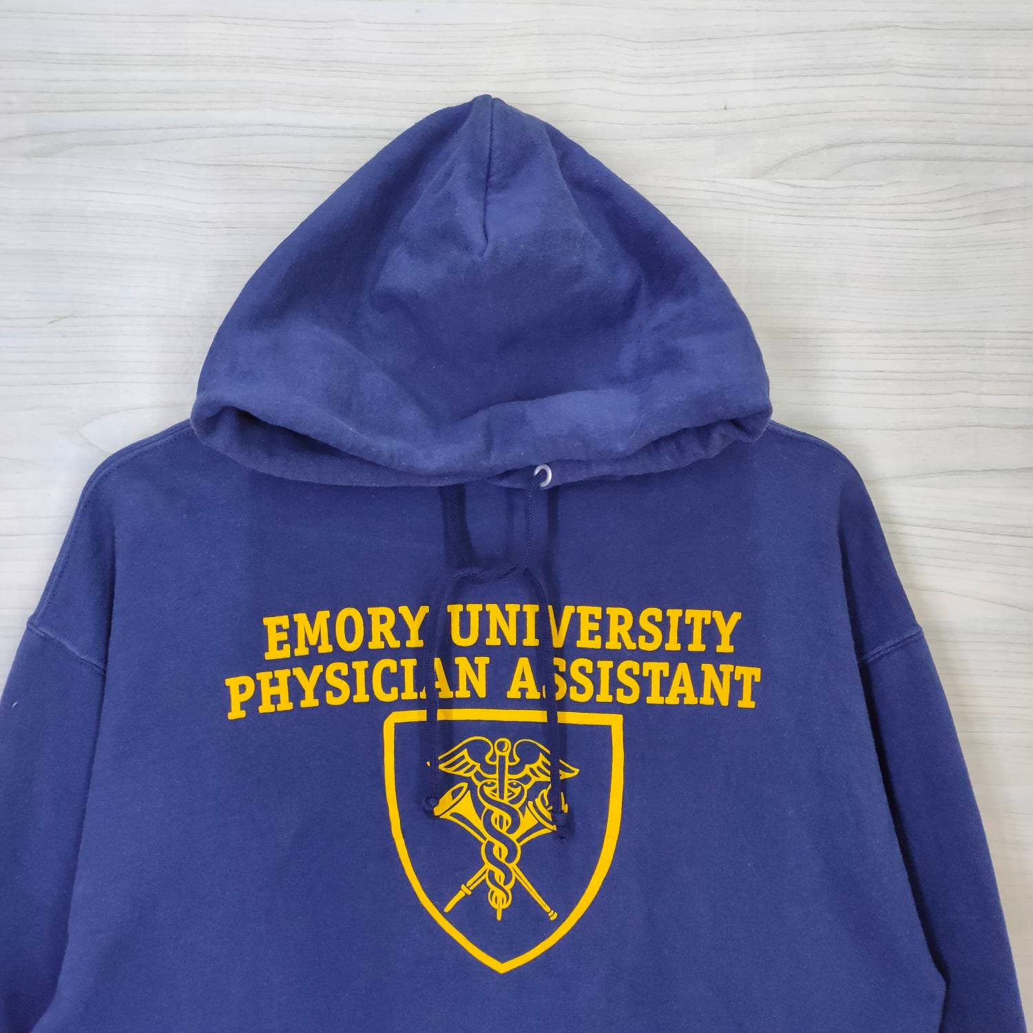 Vintage Emory University Hoodie Vintage Emory University Physician Assistant Sweatshirt Pullover Navy Blue Size Medium Etsy