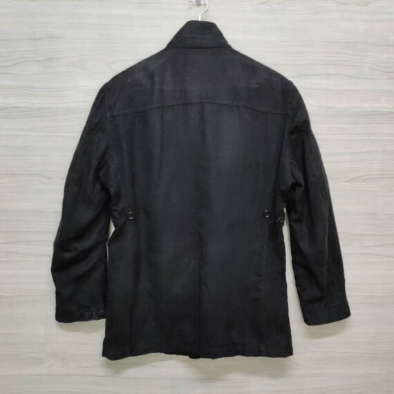 KANSAI YAMAMOTO Casual Jacket Black Vintage 90s F… - image 3